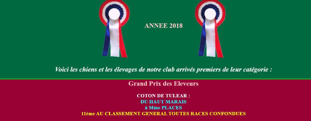 Du haut marais - CLASSEMENT VOS CHIENS MAGAZINE 2018